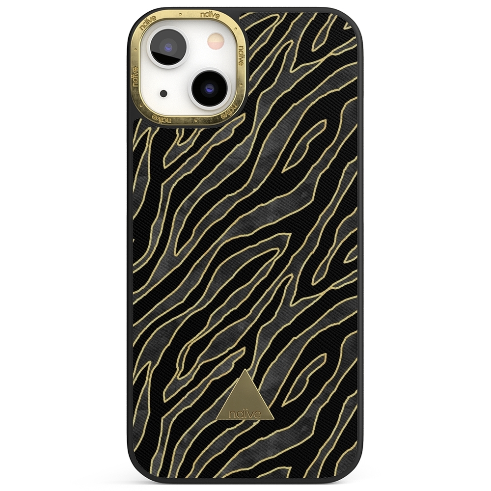 Naive iPhone 13 Case - Golden Zebra