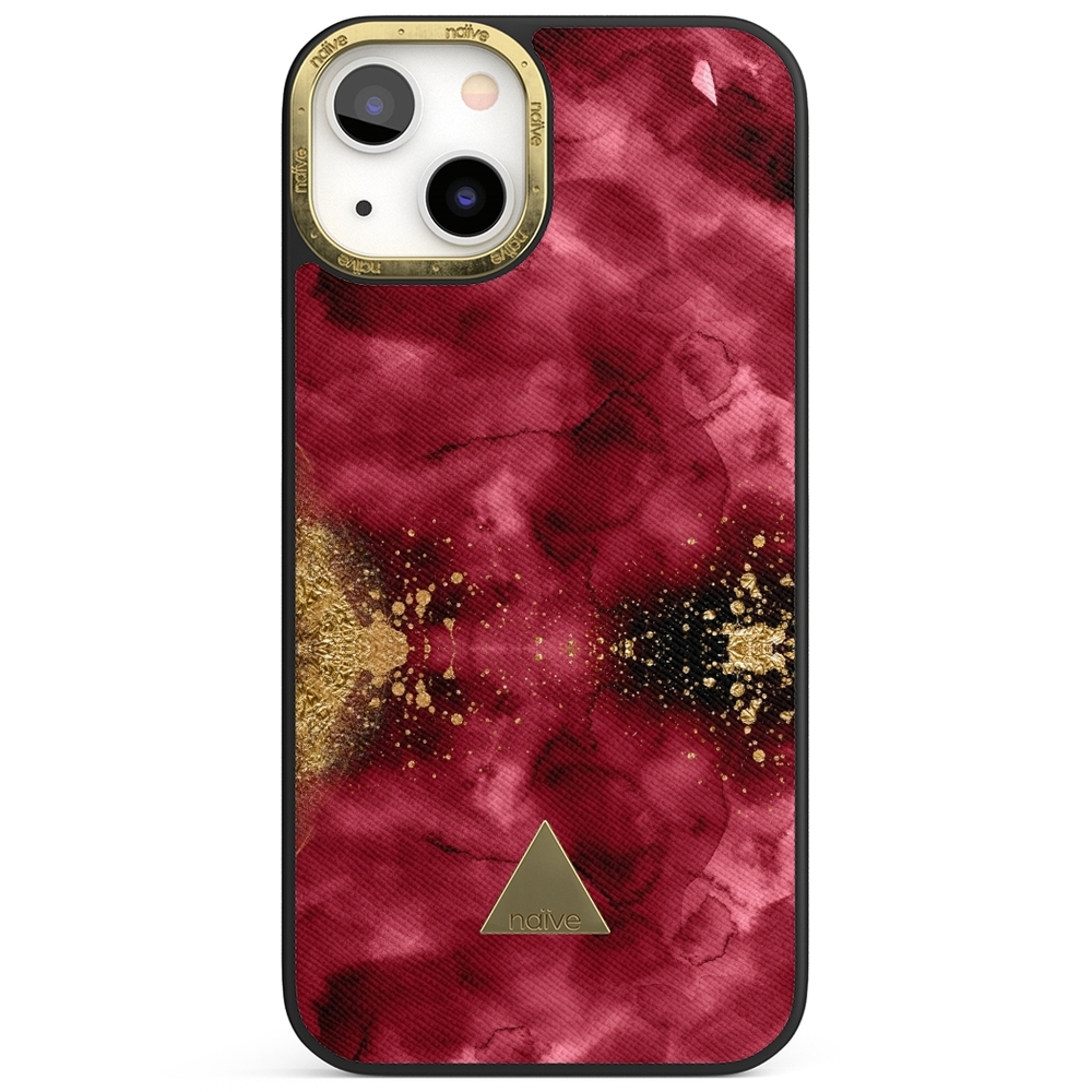 Naive iPhone 13 Case - Burgendy Shimmer