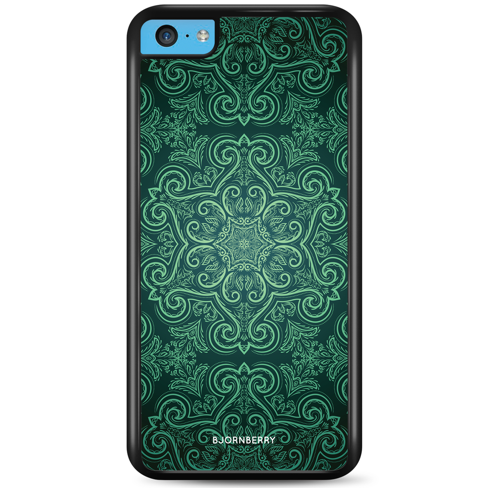 iPhone 5C Case - Green Retro Pattern