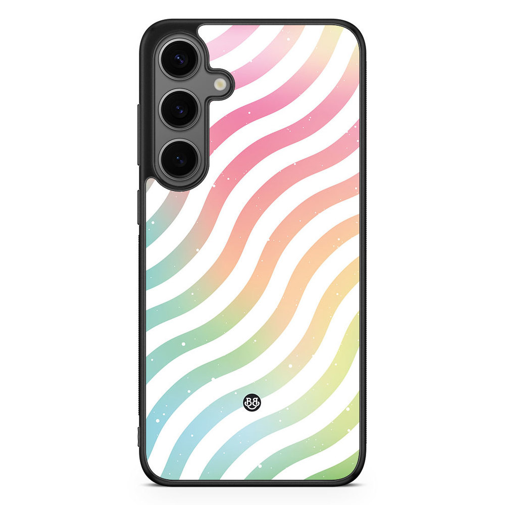 Samsung Galaxy S24 Plus Case - Wavy Rainbow