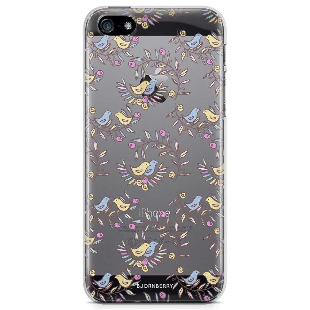 iPhone 5/5S/SE (2016) TPU Case - Bird Pattern