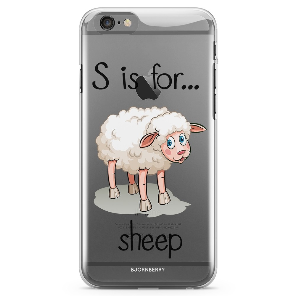 iPhone 6 Plus/6s Plus TPU Case - S is for Sheep