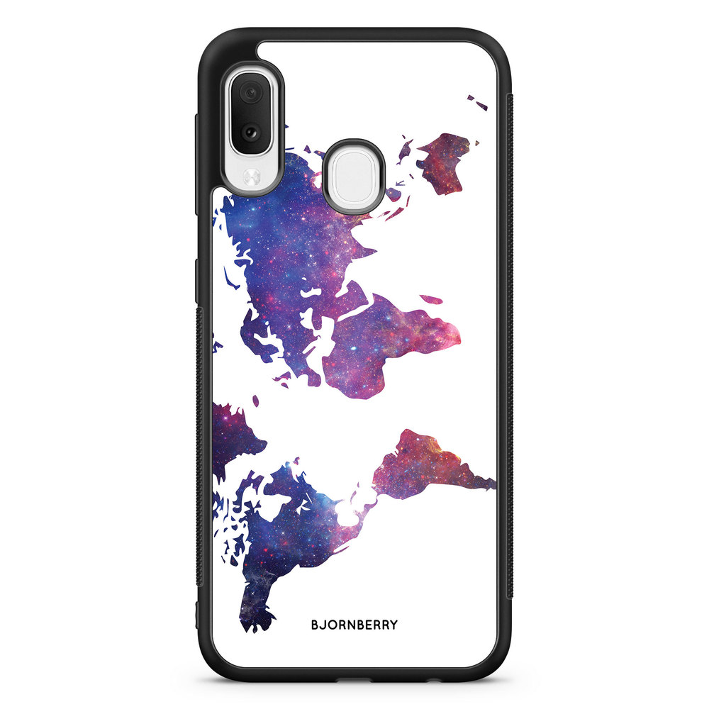 Samsung Galaxy A20e Case - World Map Space