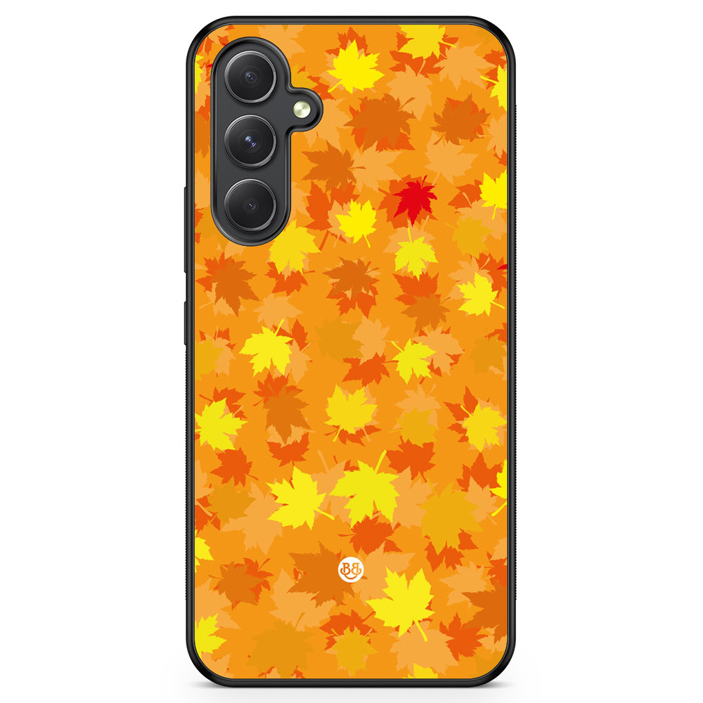 Samsung Galaxy A54 5G Case - Orange leaves