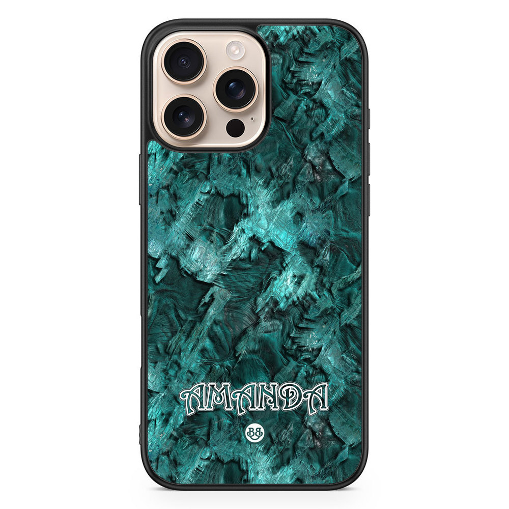 iPhone 16 Pro Max Custom Case - Green Name
