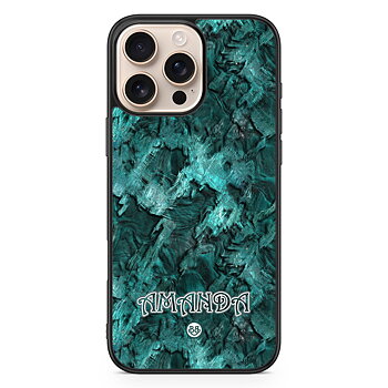 iPhone 16 Pro Max Custom Skal - Grön Namn