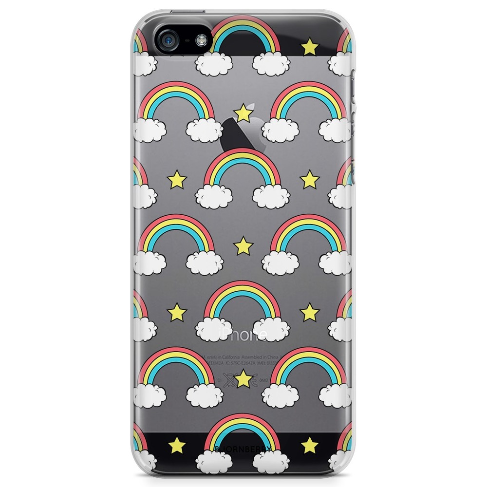 iPhone 5/5S/SE (2016) TPU Case - Rainbow Pattern