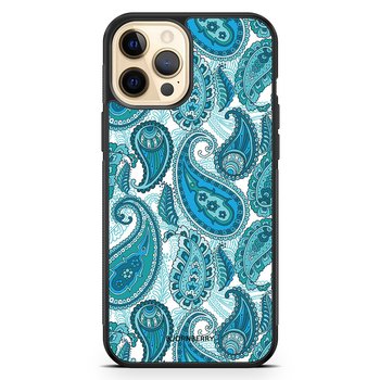 iPhone 12 Pro Max Skal - Blå Paisley