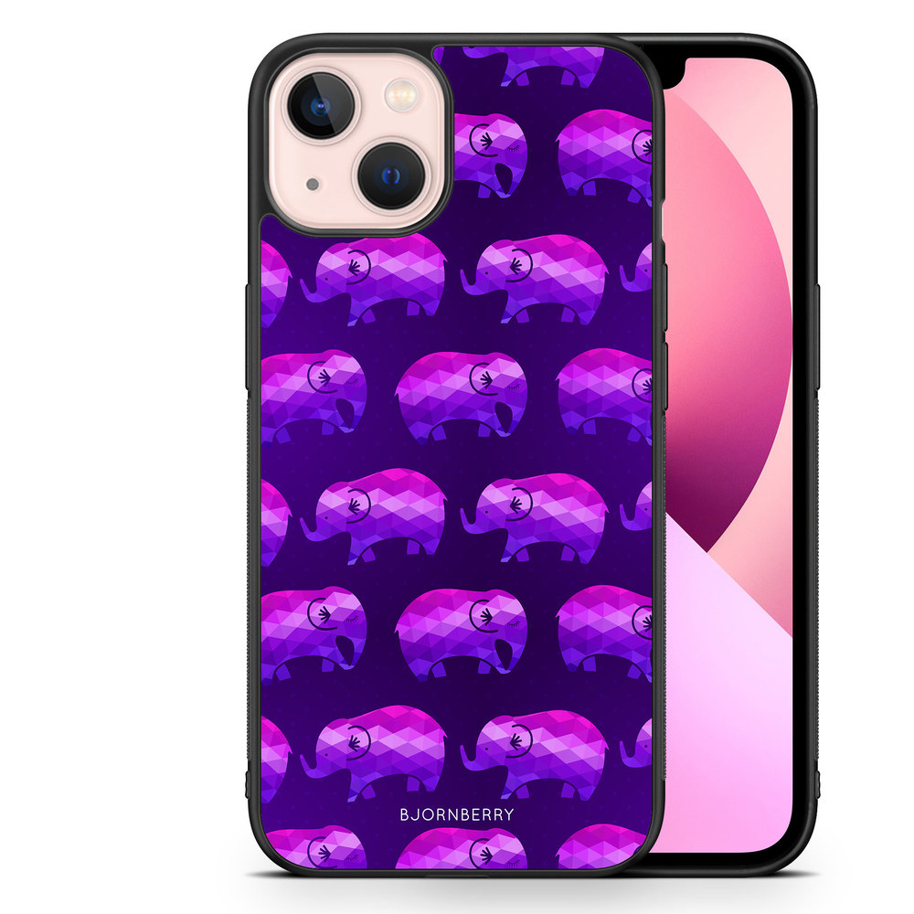 iPhone 13 Case - Purple Elephant