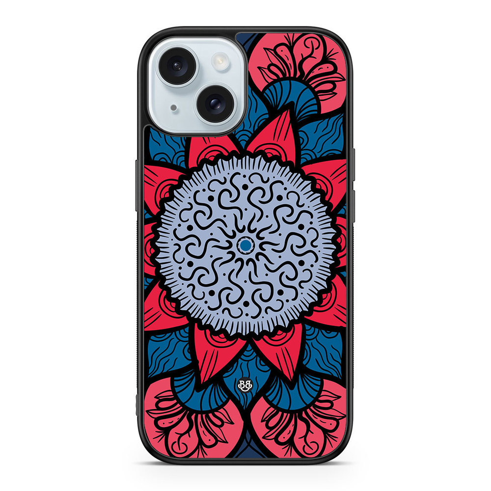 iPhone 15 Case - Blue Mandala