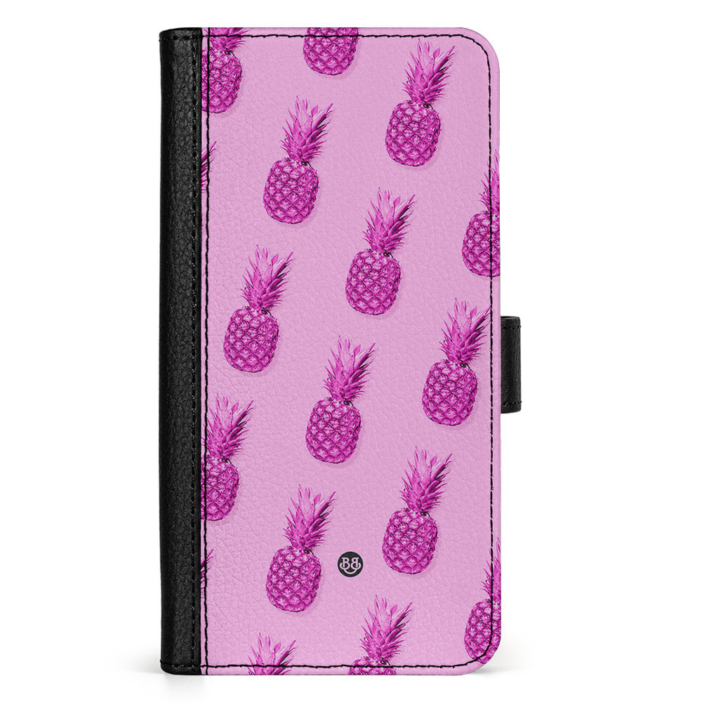 Samsung Galaxy S25 Wallet Case - Pineapple Pattern