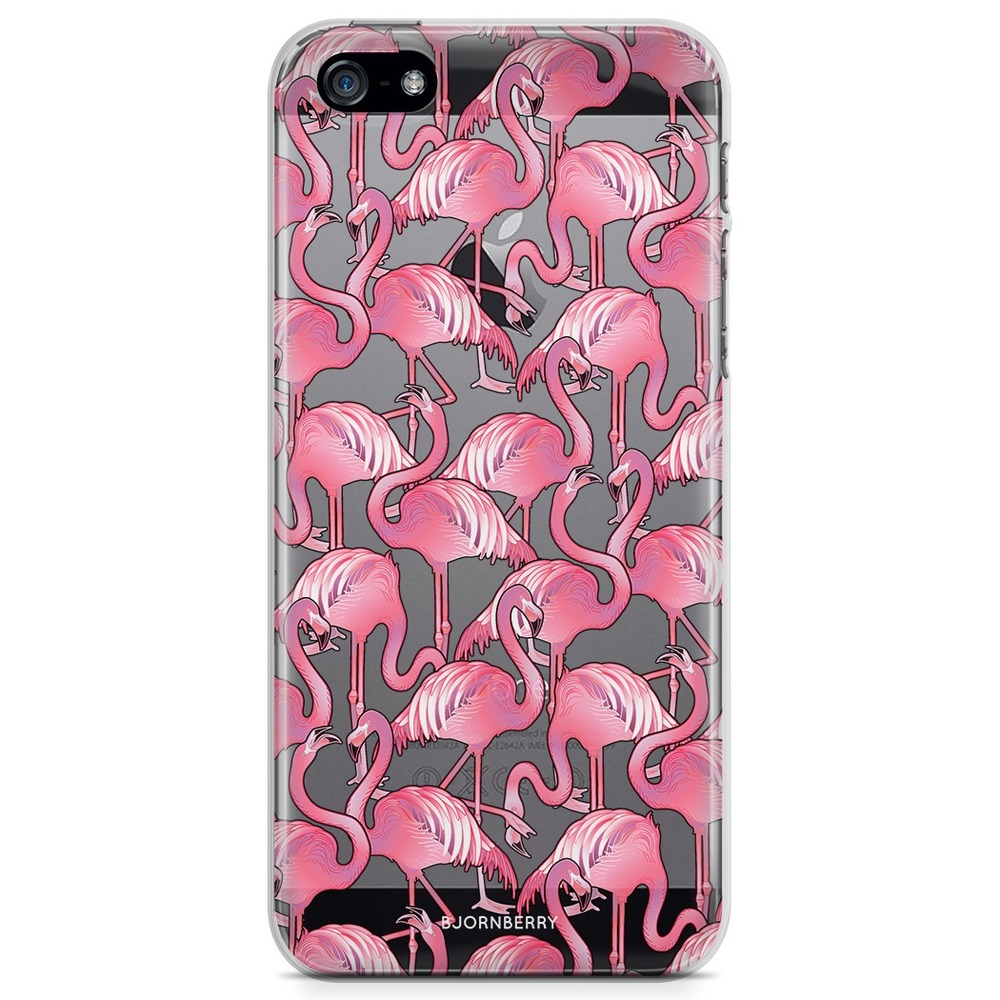 iPhone 5/5S/SE (2016) TPU Case - Flamingos