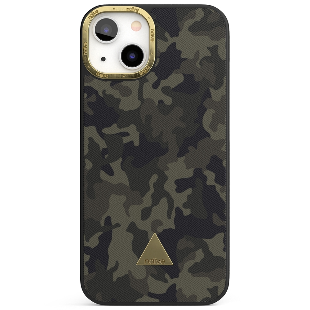 Naive iPhone 13 Case - Jungle Green Camo