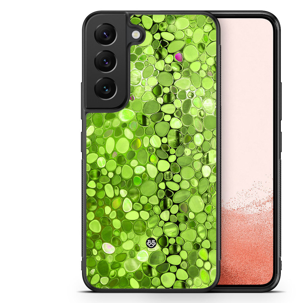 Samsung Galaxy S23 Plus 5G Case - Stained Glass Green