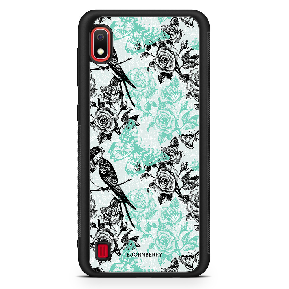 Samsung Galaxy A10 Case - Birds & Roses