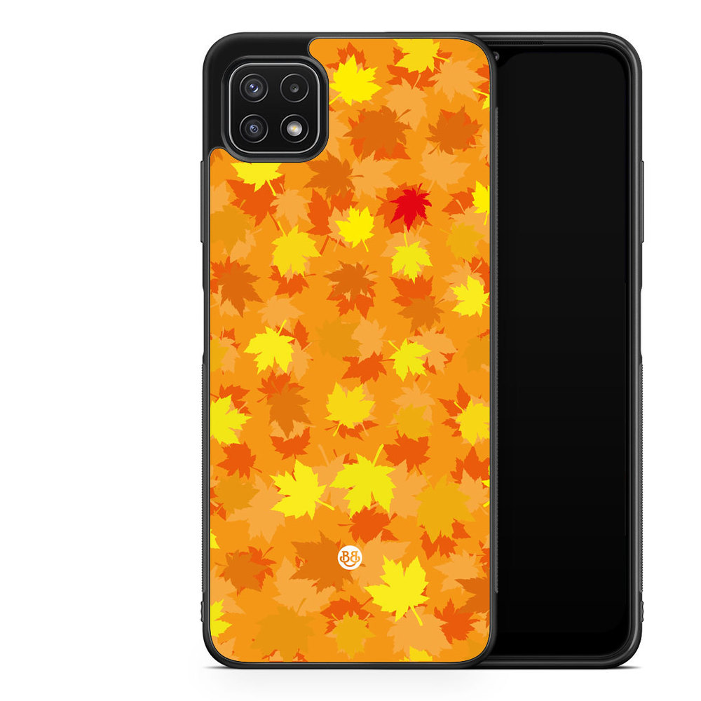 Samsung Galaxy A22 5G Case - Orange leaves