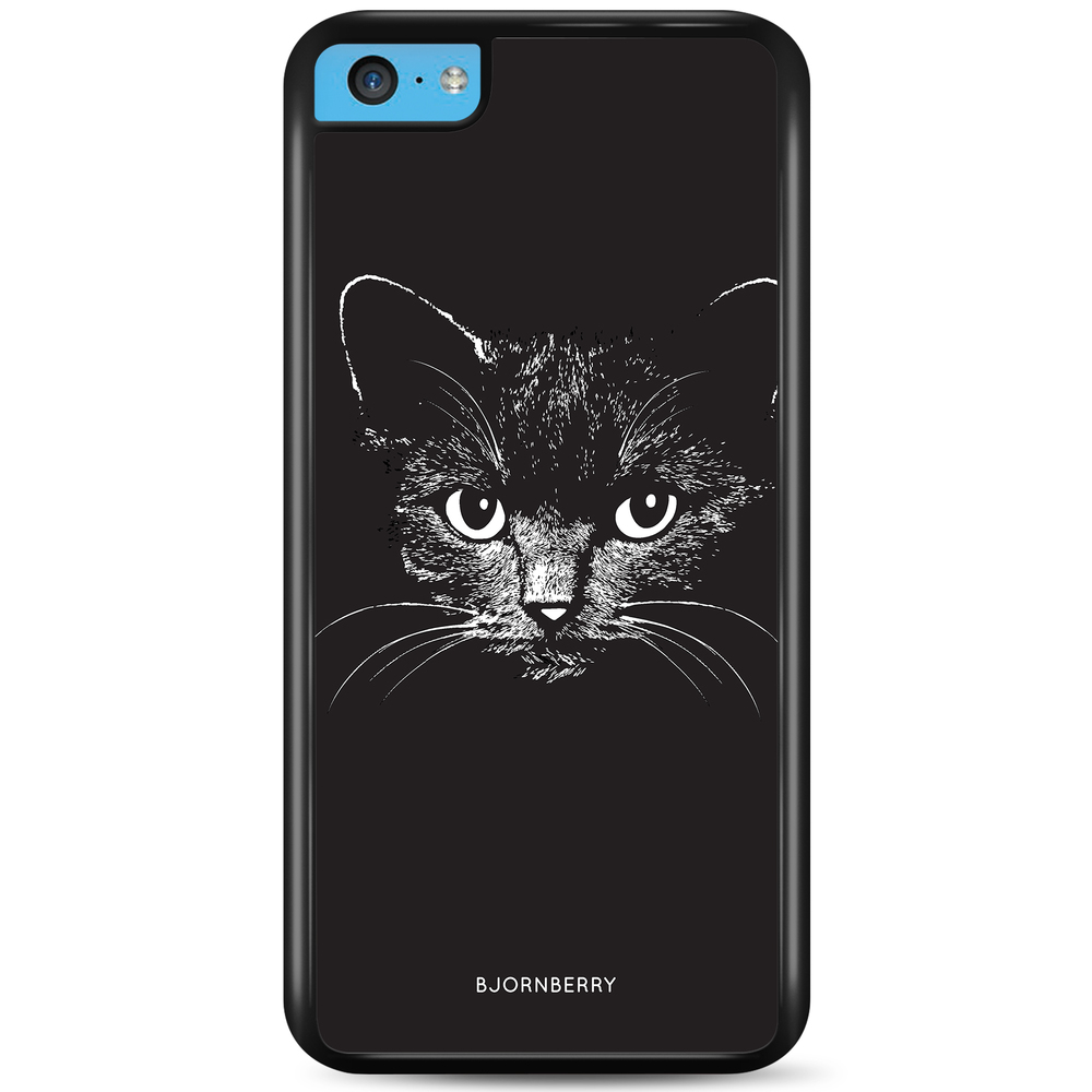 iPhone 5C Case - Black/White Cat