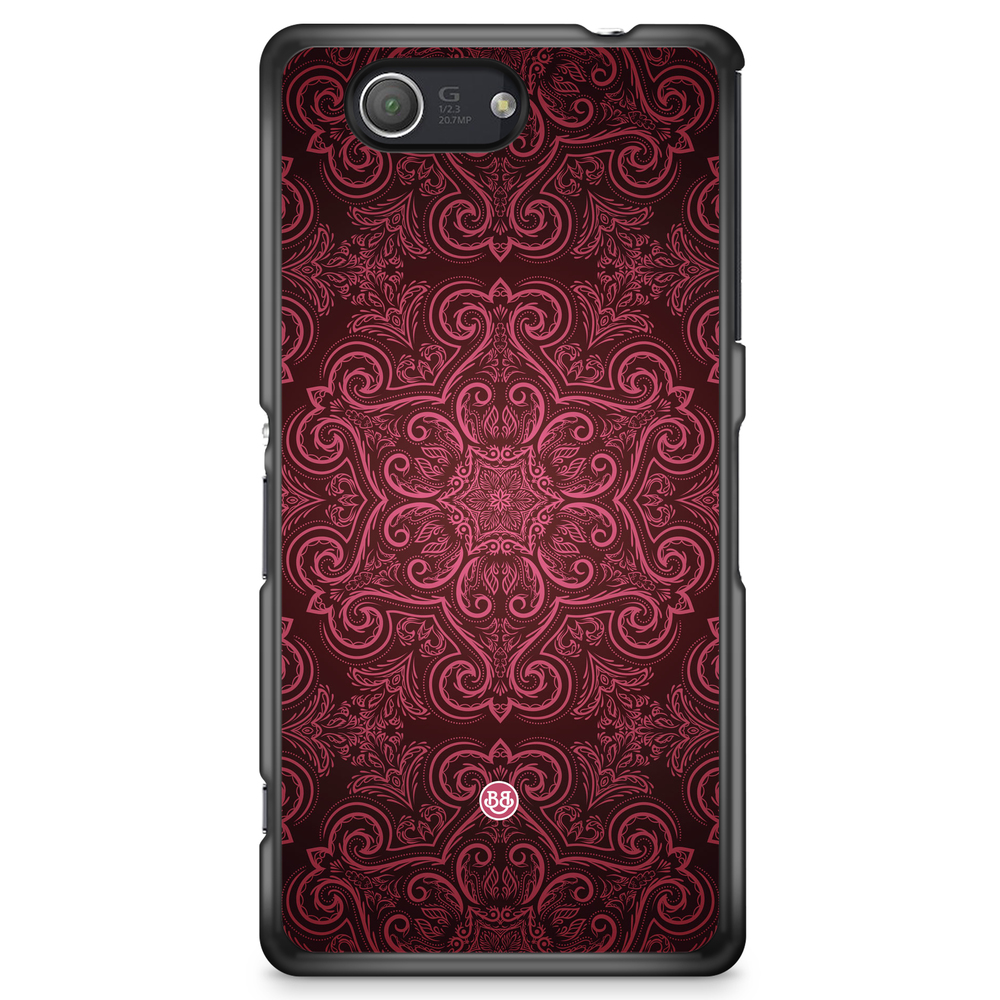 Sony Xperia Z3 Compact Case - Red Retro Pattern
