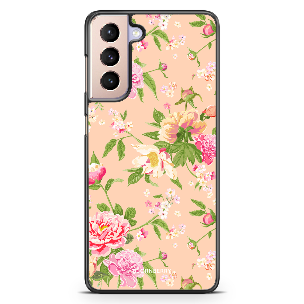 Samsung Galaxy S21 Case - Peony Flowers