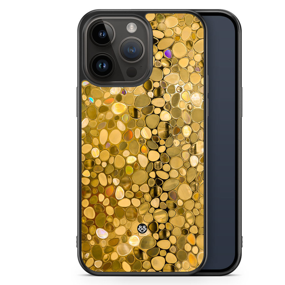 iPhone 14 Pro Max Case - Stained Glass Gold