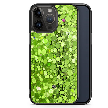 iPhone 14 Pro Max Case - Stained Glass Green