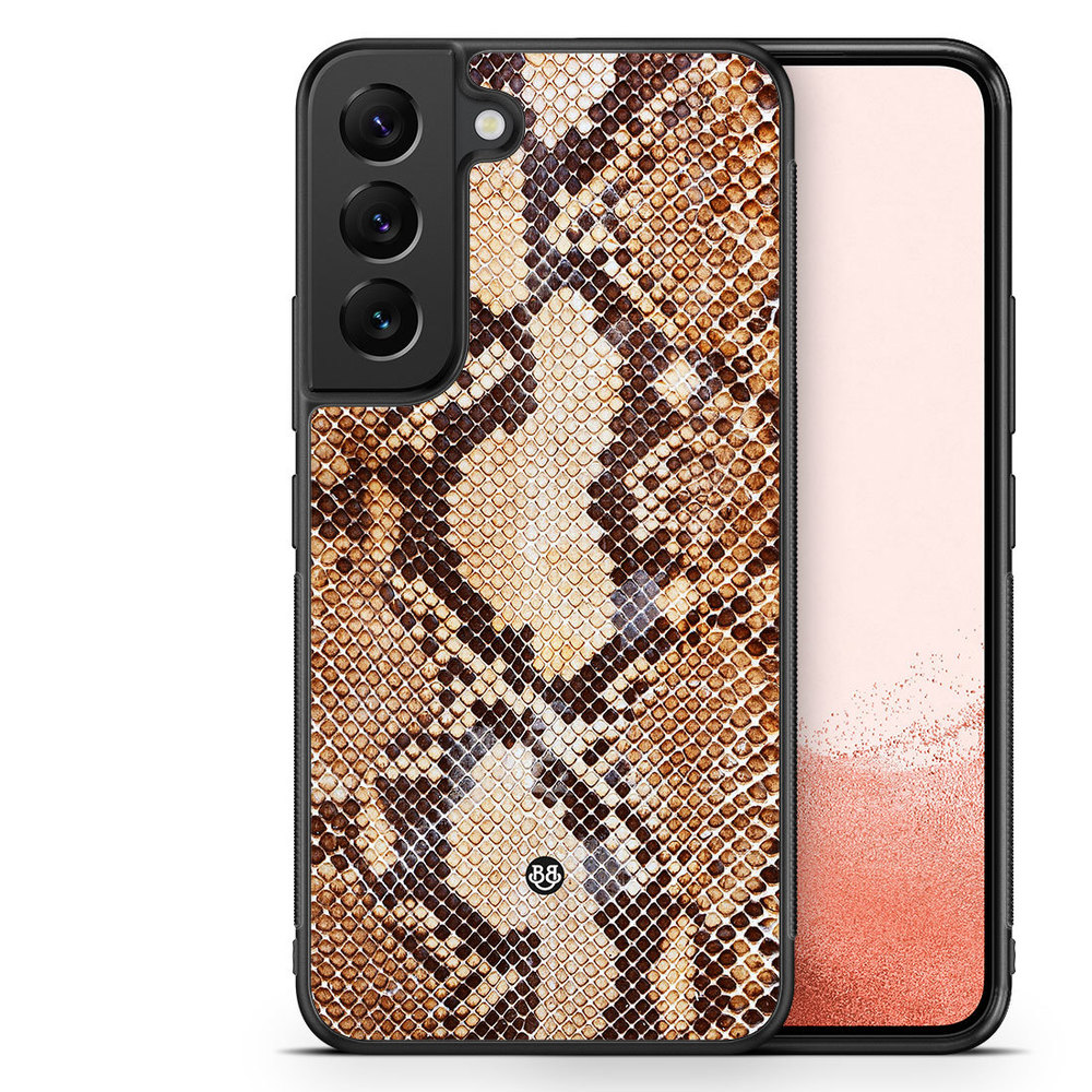 Samsung Galaxy S23 Plus 5G Case - Snakeskin Brown