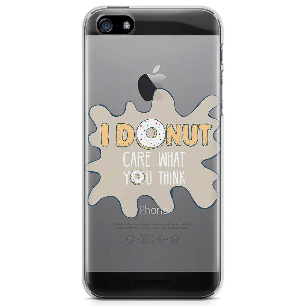 iPhone 5/5S/SE (2016) TPU Case - I Donut Care