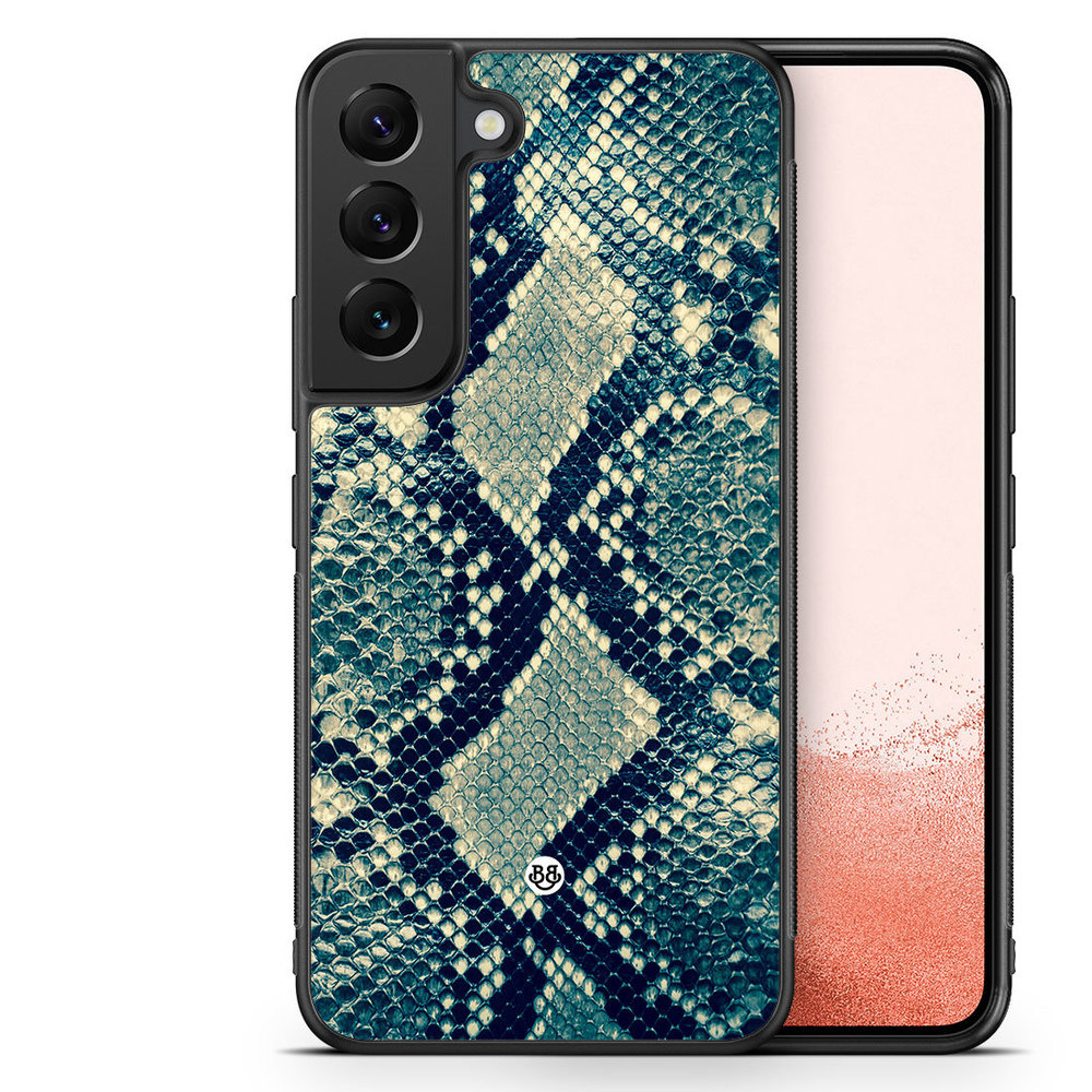 Samsung Galaxy S23 Plus 5G Case - Blue Snakeskin
