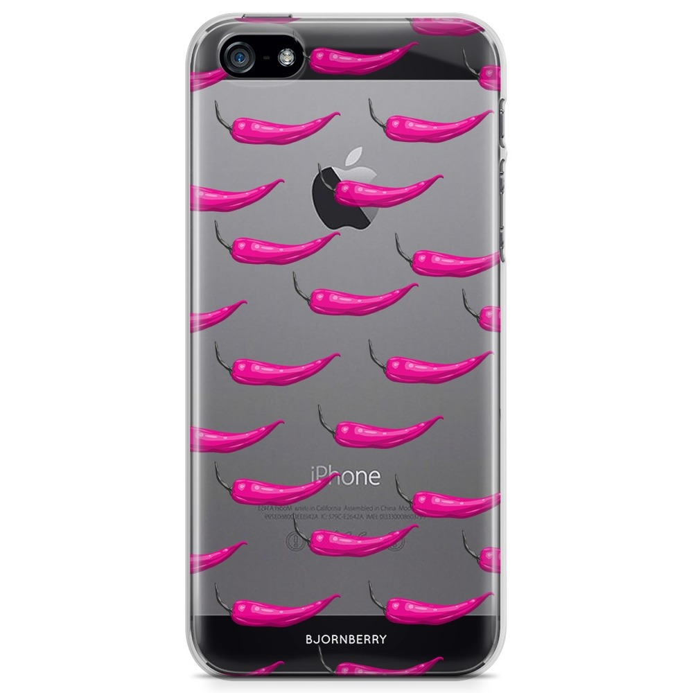 iPhone 5/5S/SE (2016) TPU Case - Chilli Pattern