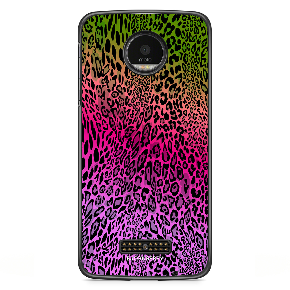 Motorola Moto Z Case - Gradient Leopard