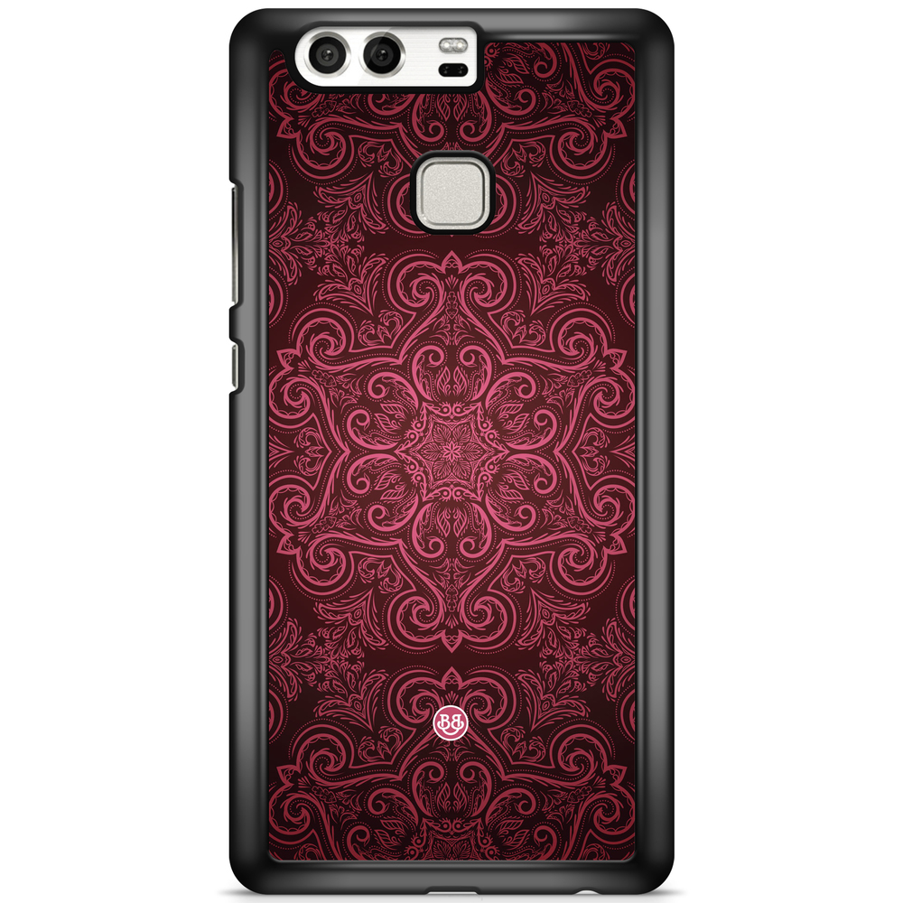 Huawei P9 Plus Case - Red Retro Pattern