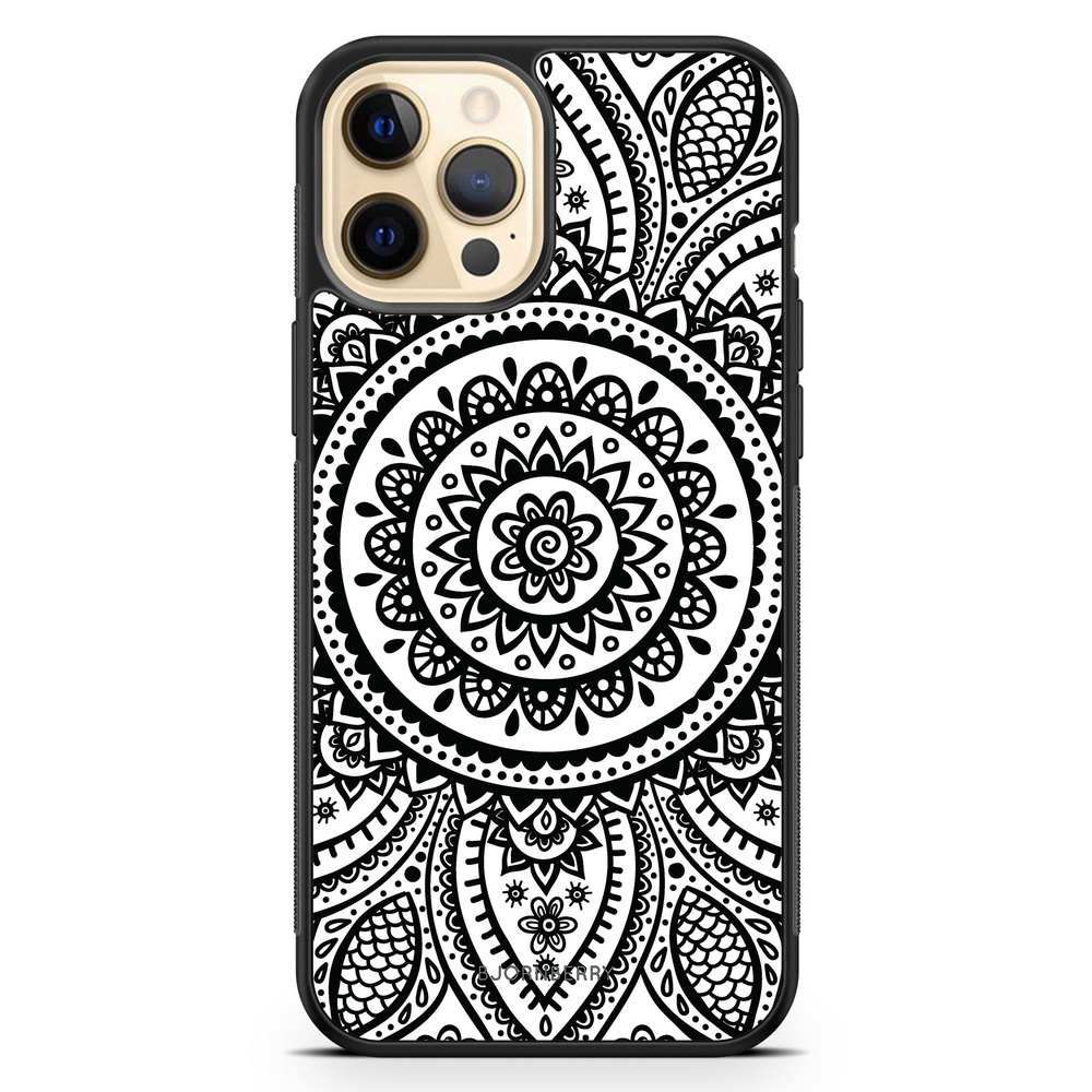 iPhone 12 Pro Max Case - Henna Mandala