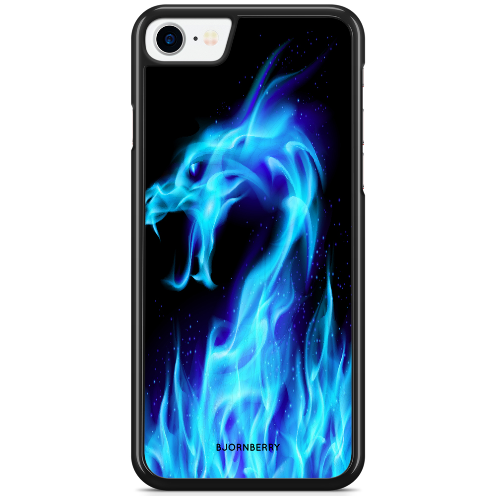 iPhone 7 Case - Blue Flames Dragon