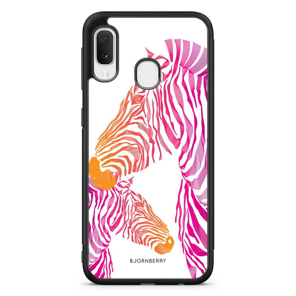 Samsung Galaxy A20e Case - Pink Zebras