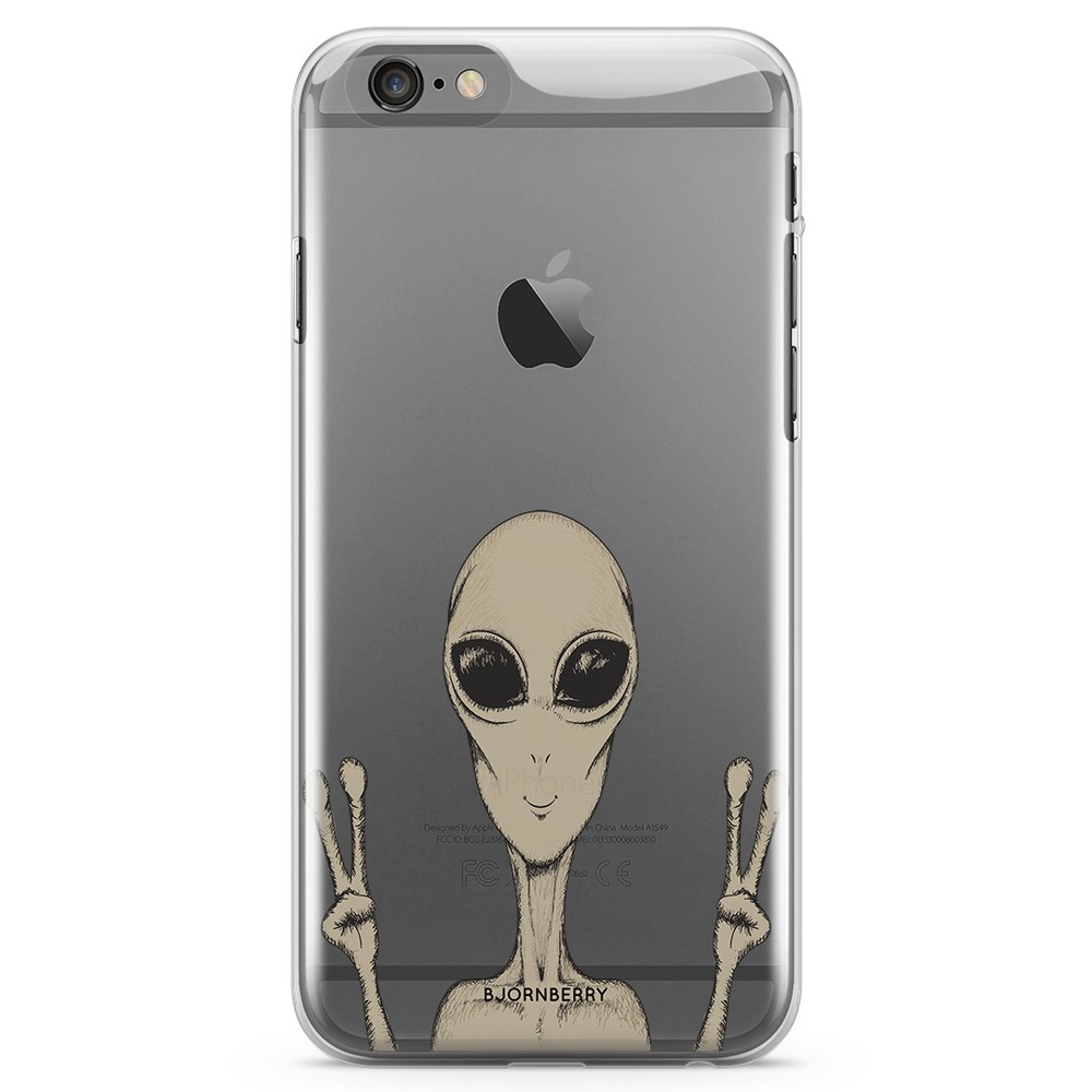 iPhone 6 Plus/6s Plus TPU Case - Peace Alien