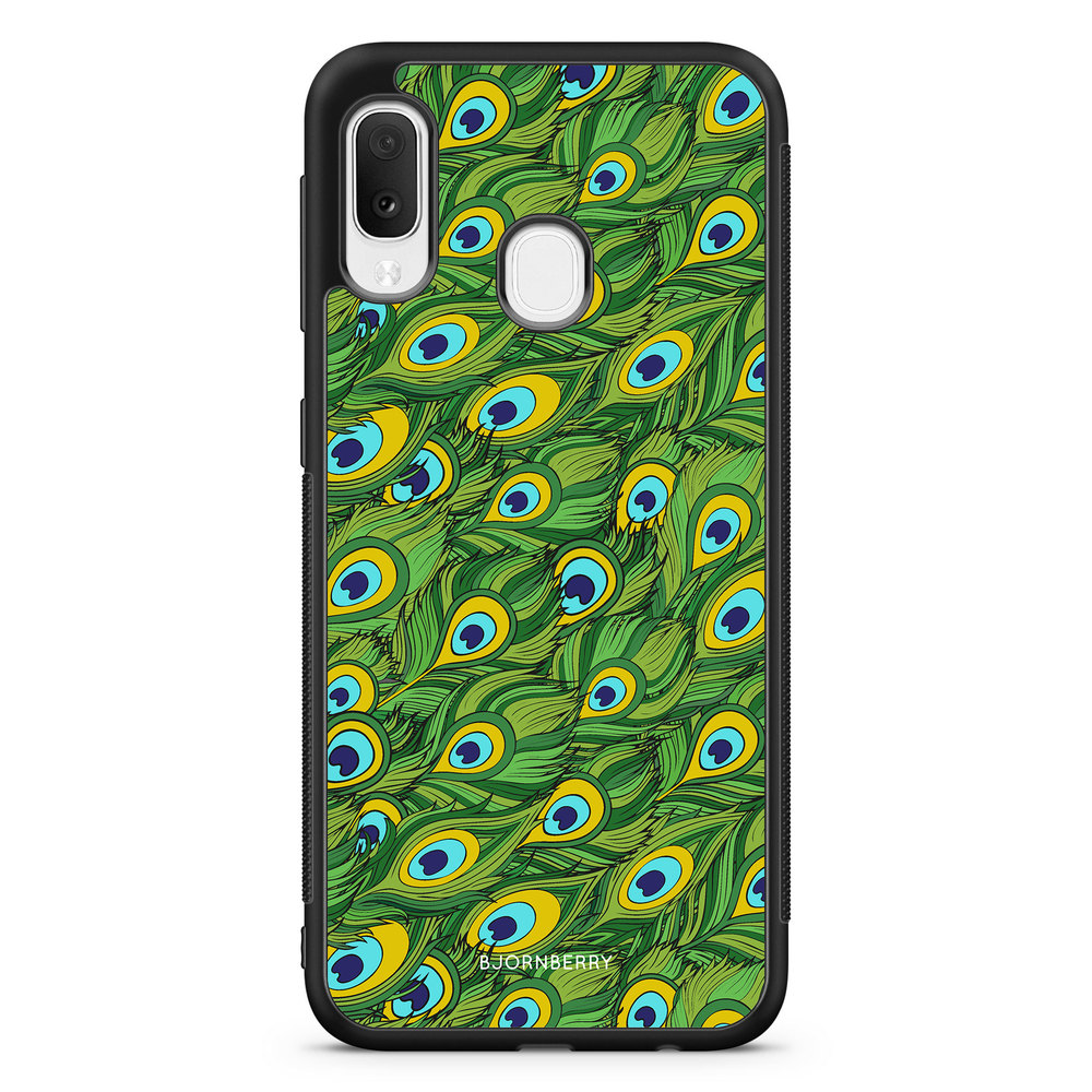 Samsung Galaxy A20e Case - Peacock Pattern