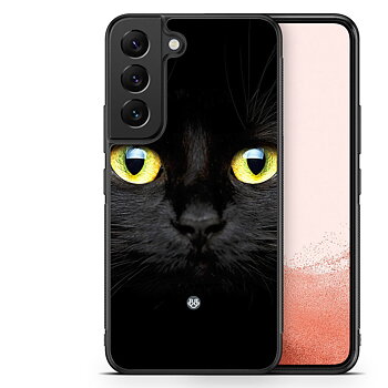 Samsung Galaxy S22 Plus 5G Case - Black Cat Closeup