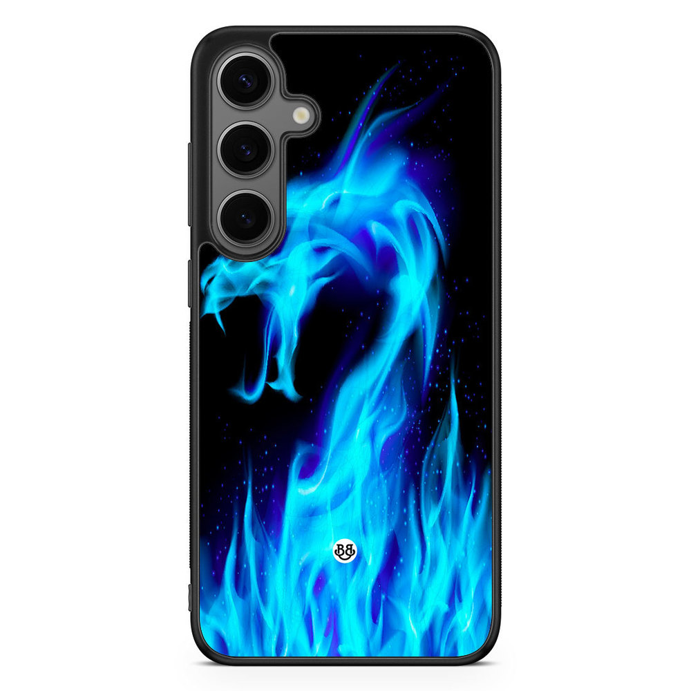 Samsung Galaxy S24 Plus Case - Blue Flames Dragon
