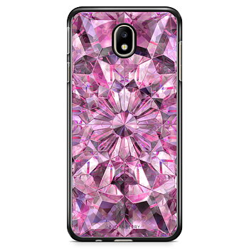 Samsung Galaxy J3 (2017) Skal - Rosa Kristaller