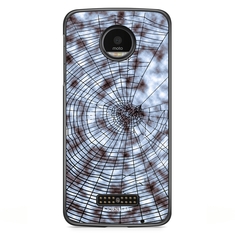 Motorola Moto Z Case - Black Spiderweb