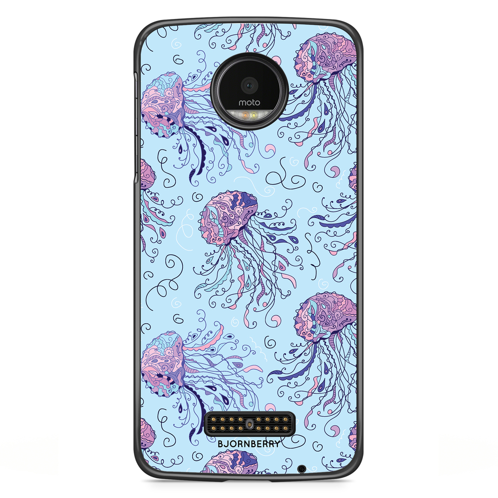 Motorola Moto Z Case - Cartoon Jellyfish