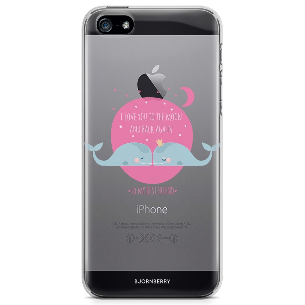 iPhone 5/5S/SE (2016) TPU Case - Love You To The Moon