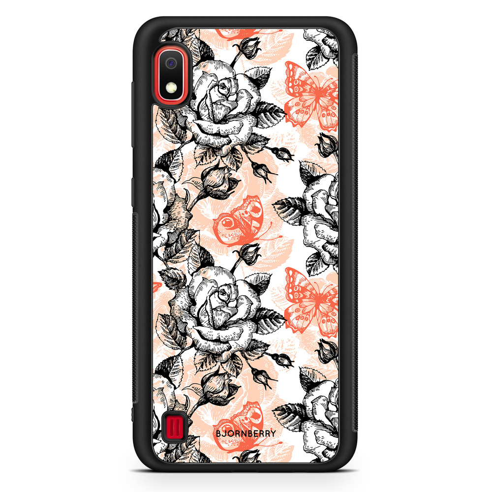Samsung Galaxy A10 Case - Roses & Butterflies