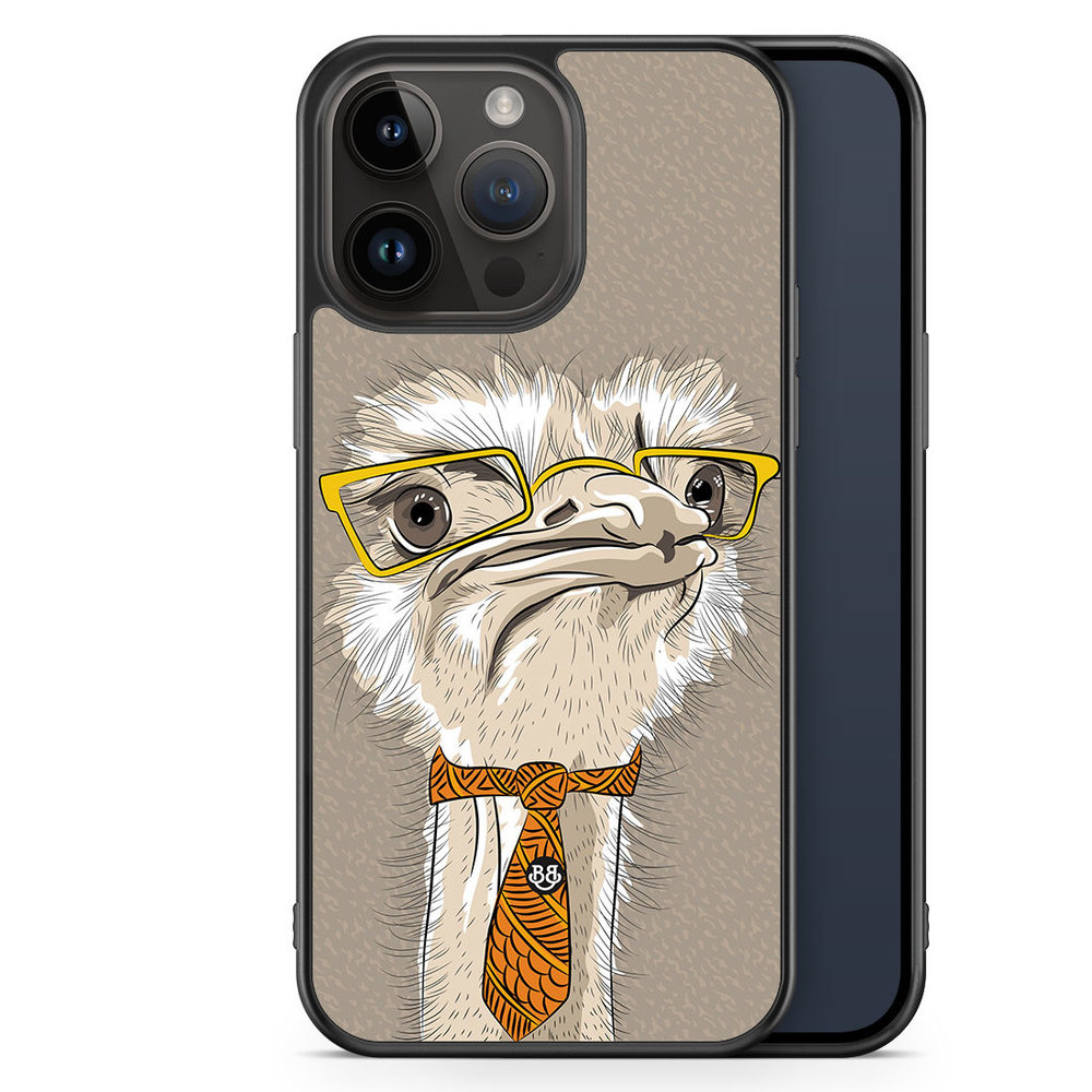 iPhone 14 Pro Max Case - Hipster Ostrich