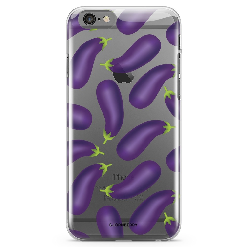 iPhone 6 Plus/6s Plus TPU Case - Eggplant Pattern