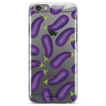 iPhone 6 Plus/6s Plus TPU Skal - Auberginmönster