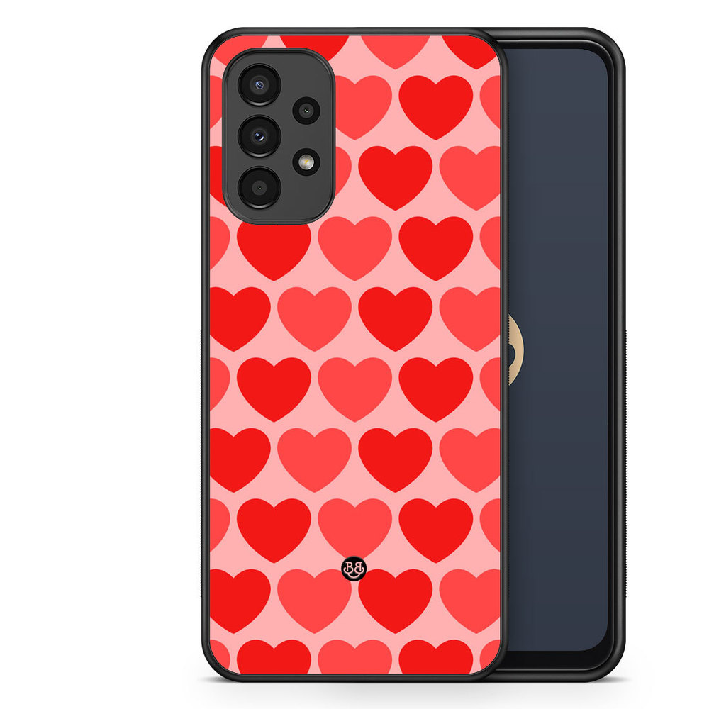 Samsung Galaxy A13 Case - Red Hearts