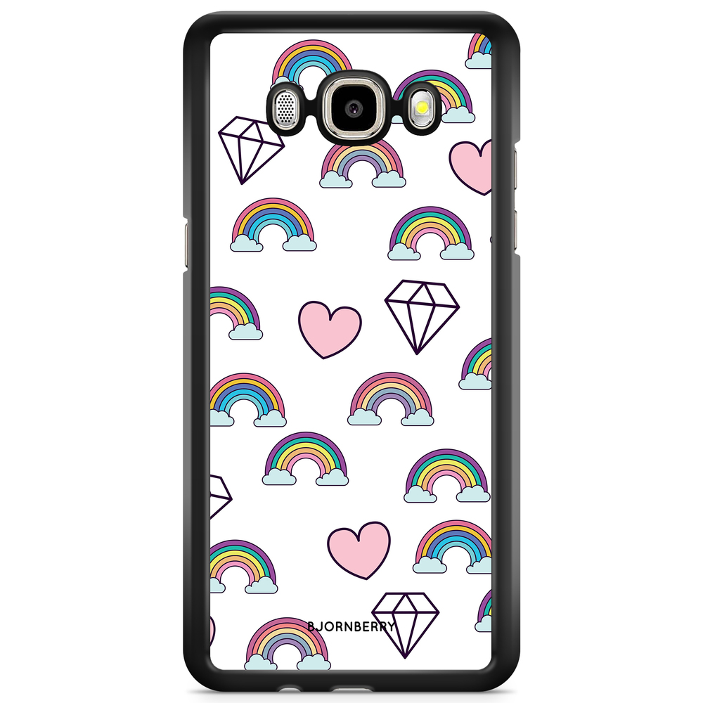 Samsung Galaxy J3 (2016) Case - Rainbows & Diamonds