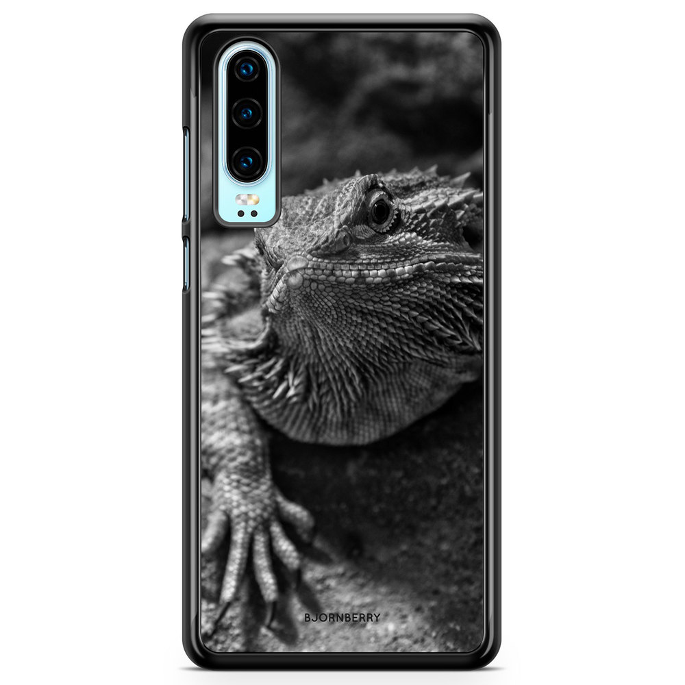 Huawei P30 Case - Black/White Lizard