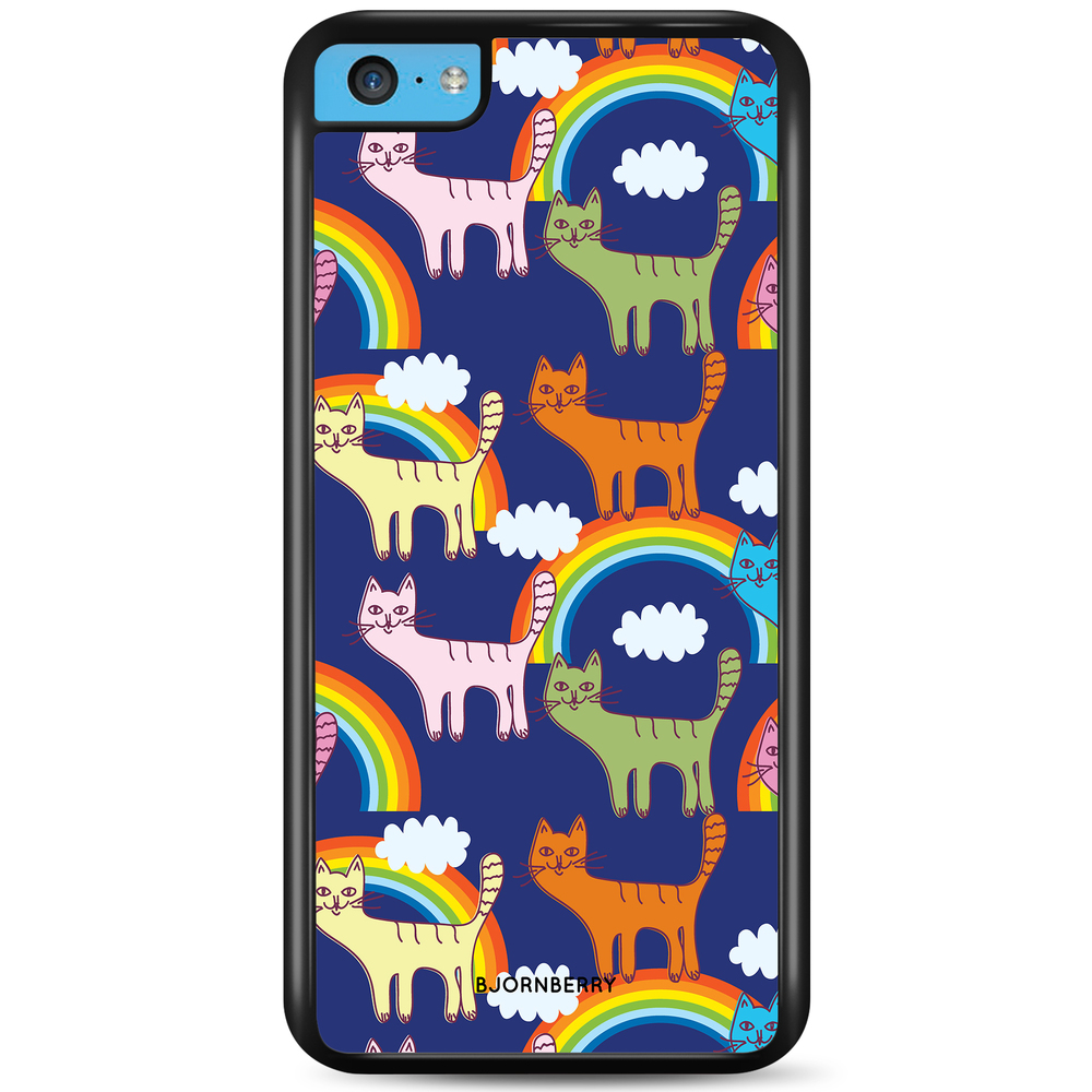 iPhone 5C Case - Cats & Rainbows